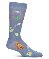 MeMoi Men's Tequila Lime Crew Socks