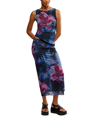 Free People Women's Sunset Mesh Maxi Skirt
