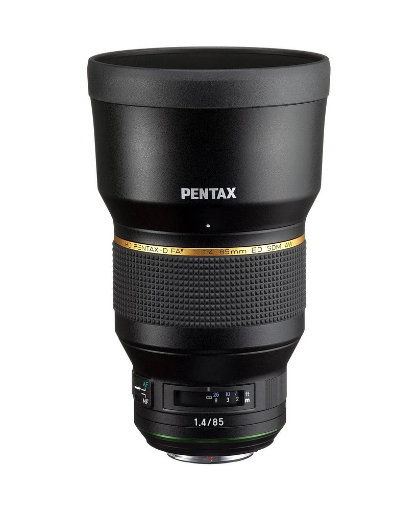Pentax Hd Pentax-d Fa 85mm f/1.4 Ed Sdm Aw Lens, Black