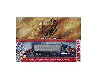 Leader Class Optimus Prime with Trailer and Sideswipe | Transformers 4 Age of Extinction Aoe