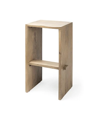 Wood Backless Counter Height Bar Chair