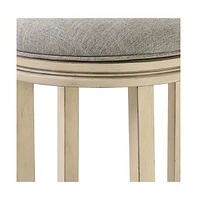 Solid Wood Swivel Backless Bar Height Bar Chair