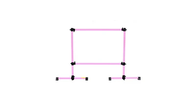Portable Double Ballet Barre with Adjustable Height – Freestanding and Space-Saving