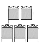Bingopaw Heavy-Duty Dog Playpen Foldable Metal Exercise & Garden Fence