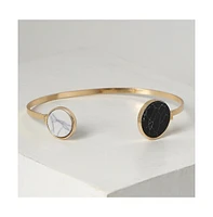 Sohi Women's Gold Plated Designer Stone Bracelet