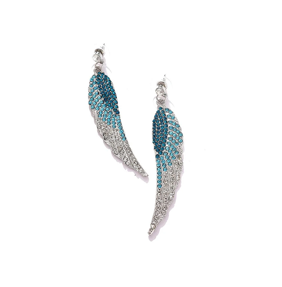 Sohi Women's Winged Drop Earrings