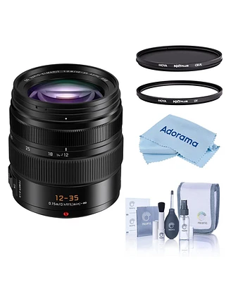 Panasonic Lumix G X Leica Dg Vario-Elmarit 12-35mm f/2.8 Aspherical Lens for Micro Four Thirds, Bundle with Hoya 58mm Uv and Cpl Filters