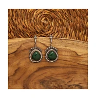 Sohi Women's Trendy Designer Stone Drop Earrings