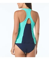 Beach House Sport Women's Motivate Zip Front Textured Tankini Top