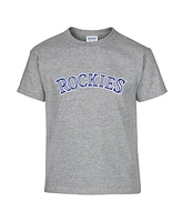 Soft As A Grape Big Boys and Girls 2-Pack Black/Gray Colorado Rockies T-Shirt Set