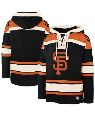 '47 Brand Men's Black San Francisco Giants Superior Lacer Pullover Hoodie