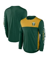 Fanatics Men's Green/Gold Portland Timbers Striker Long Sleeve T-Shirt
