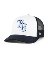 '47 Brand Men's White/Navy Tampa Bay Rays Freshman Trucker Adjustable Hat