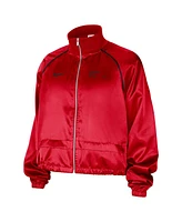 Nike Women's Red Chicago Bulls Courtside Retro Fly Raglan Full-Zip Jacket
