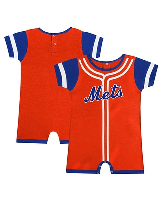 Outerstuff Baby Boys and Girls Fanatics Orange New York Mets Fast Pitch Romper