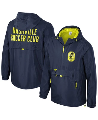 Stadium Essentials Men's Navy Nashville Sc Compete Quarter-Zip Jacket