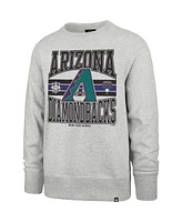'47 Brand Men's Gray Arizona Diamondbacks Letters Headline Pullover Sweatshirt