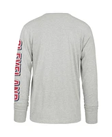 '47 Brand Men's Gray Cleveland Guardians Fair Ball Franklin Long Sleeve T-Shirt