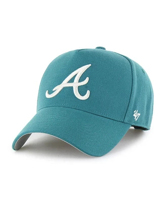 '47 Brand Men's Teal Atlanta Braves Ballpark Offside Adjustable Hat