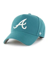 '47 Brand Men's Teal Atlanta Braves Ballpark Offside Adjustable Hat