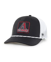 '47 Brand Men's Black/White Arizona Diamondbacks Scratch Adjustable Trucker Hat