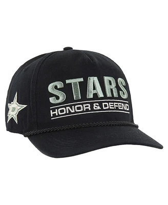 '47 Brand Men's Black Dallas Stars Oht Military Appreciation Homeland Honor and Defend Hitch Adjustable Hat
