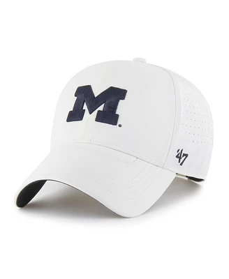 '47 Brand Men's White Michigan Wolverines Forward Vent Mvp Adjustable Hat
