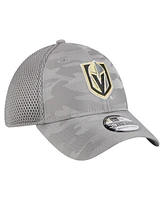 New Era Men's Gray Vegas Golden Knights Active Subtle Camo 39THIRTY Flex Hat