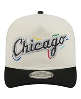 New Era Men's White Chicago White Sox Team Scribble Golfer Adjustable Hat