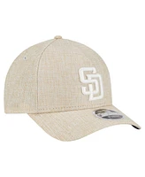 New Era Men's Beige San Diego Padres Cotton Weave M-Crown A-Frame 9FORTY Adjustable Hat