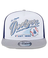 New Era Big Boys and Girls White Los Angeles Dodgers Retro 9FIFTY Snapback Hat