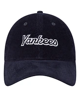 New Era Women's Navy New York Yankees Corduroy 9TWENTY Adjustable Hat