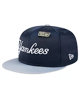 New Era Men's Navy/Gray York Yankees Satin 59FIFTY Fitted Hat