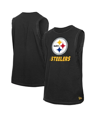 New Era Men's Black Pittsburgh Steelers Leisure Collection Tank Top