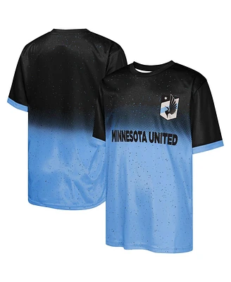 Outerstuff Big Boys and Girls Black Minnesota United Fc Stalwart Defender T-Shirt
