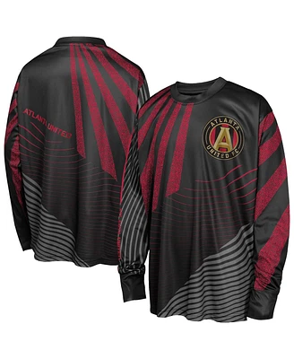 Outerstuff Big Boys and Girls Black Atlanta United Fc Nifty Netminder Long Sleeve T-Shirt