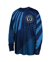 Outerstuff Big Boys and Girls Blue Philadelphia Union Nifty Netminder Long Sleeve T-Shirt
