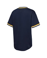 Outerstuff Big Boys and Girls Navy Milwaukee Brewers Relief Pitcher V-neck T-Shirt