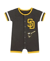 Outerstuff Baby Boys and Girls 2-Piece Brown San Diego Padres Double Hit Coverall Set