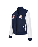 Pro Standard Women's Navy Houston Astros Game Day Classics Wool Varsity Jacket
