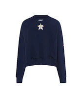 Pro Standard Women's Navy Houston Astros Game Day Classics Crewneck Pullover Sweatshirt