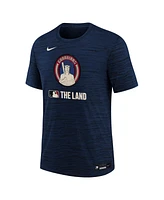 Nike Big Boys and Girls Navy Cleveland Guardians Authentic Collection City Connect Velocity Performance T-Shirt
