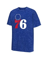 Outerstuff Big Boys and Girls Royal Philadelphia 76ers Rugged Defense T-Shirt