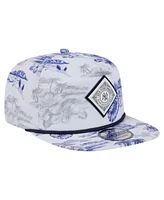 New Era Men's White New York Yankees Printed Island Golfer Snapback Hat