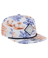 New Era Men's White Houston Astros Printed Island Golfer Snapback Hat