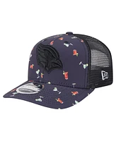 New Era Men's Navy/Black Arizona Cardinals Adventure Drinks Pattern 9SEVENTY Stretch-Snap Hat