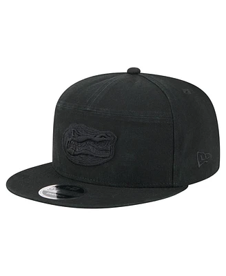 New Era Men's Black Florida Gators Adventure Canvas Split Panel 9FIFTY Snapback Hat