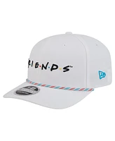 New Era Men's White Friends Rope 9SEVENTY Stretch-Snap Adjustable Hat