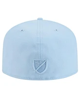 New Era Men's Light Blue Seattle Sounders Fc Color Pack A-Frame 59FIFTY Fitted Hat