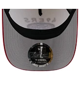 New Era Men's Cream/Scarlet San Francisco 49ers 2025 Nfl Draft 9FORTY A-Frame M-Crown Adjustable Hat